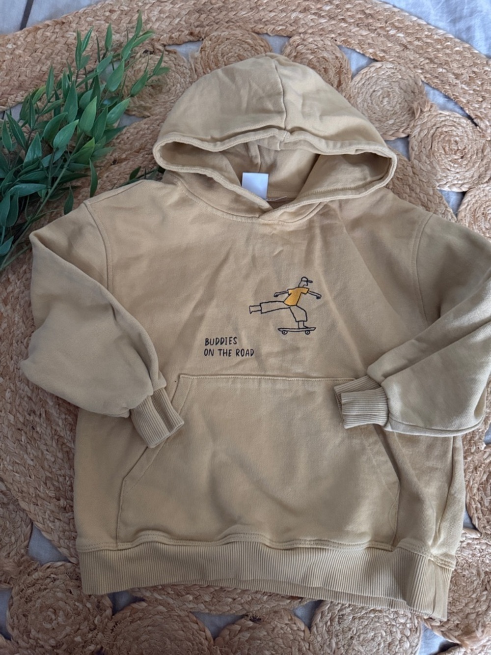 Zara Embroidered Alan Jones Skater hoodie. Size 6 Oversized
